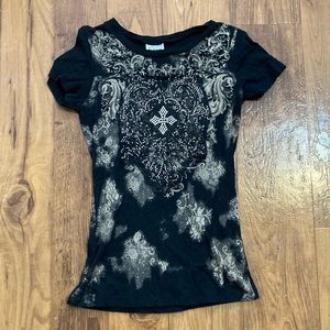 Vocal bling fitted tee size s/m